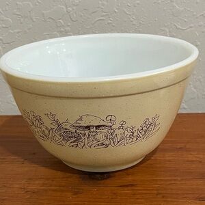 Vintage Pyrex Forest Fancies Mushroom Mixing Bowl # 401